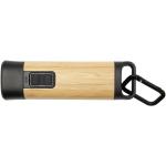 Kuma bamboo/RCS recycled plastic torch with carabiner Nature