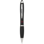 Nash Stylus bunter Kugelschreiber mit schwarzem Griff (schwarze Mine) Schwarz
