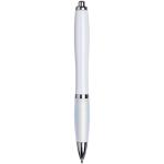 Nash ballpoint pen with coloured barrel and grip White