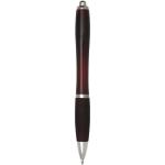 Nash ballpoint pen with coloured barrel and grip Merlot red