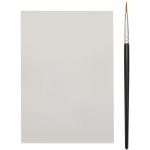 Quell colouring book and water brush pen set White
