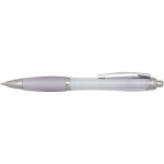 Nash RCS recycled plastic ballpoint pen with coloured barrel and grip (blue ink) Lilac