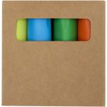 Mini recycled plastic highlighter set Multicolor