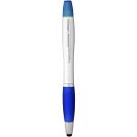 Nash stylus ballpoint pen and highlighter Silver navy