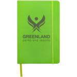 Spectrum A5 hard cover notebook Lime green