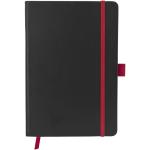 Colour-edge A5 hard cover notebook Black/red