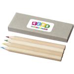 Tullik 4-piece coloured pencil set Light grey