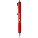 Nash ballpoint pen coloured barrel and grip Red