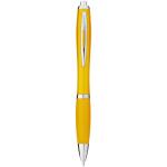 Nash Kugelschreiber mit farbigem Schaft und Griff Gelb