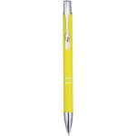 Moneta aluminium click ballpoint pen (blue ink) Yellow