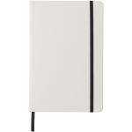 Spectrum A5 white notebook with coloured strap White/black