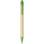 Berk recycled carton and corn plastic ballpoint pen Green