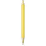 Spectrum recycled aluminium ballpoint pen (blue ink) Yellow