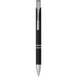 Moneta Soft Touch Druckkugelschreiber (schwarze Mine) Schwarz