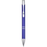 Moneta Druckkugelschreiber aus Aluminium (schwarze Mine) Royalblau