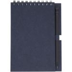 Luciano Eco wire notebook with pencil - small Dark blue