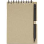 Luciano Eco wire notebook with pencil - small Nature