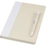 Dairy Dream A5 size reference recycled milk cartons notebook and ballpoint pen set 