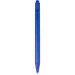 Chartik monochromatic recycled paper ballpoint pen with matte finish (black ink) Aztec blue