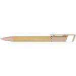 Delfina phone holder pen (black ink) Oatmeal