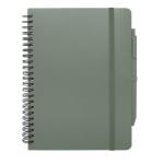 Thalaasa A5 Hardcover Notizbuch mit Kugelschreiber (schwarze Mine) Mintgrün
