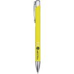 Moneta recycled aluminium ballpoint pen (blue ink) Yellow