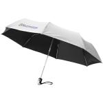 Alex 21.5" foldable auto open/close umbrella Silver/black