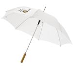 Lisa 23" auto open umbrella with wooden handle White
