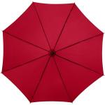 Kyle 23" auto open umbrella wooden shaft and handle Red
