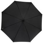 Fontana 23" auto open umbrella with carbon look and crooked handle Black