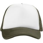 Trucker 100 g/m² Kappe mit 5 Segmenten Farngrün/weiß