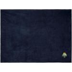 Bay Plaid-Decke aus extraweichem Coral-Fleece Dunkelblau