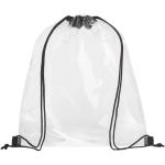 Lancaster transparent drawstring bag 5L Transparent black