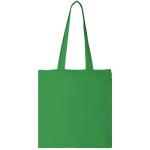 Madras 140 g/m² cotton tote bag 7L Light green
