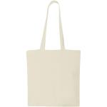 Madras 140 g/m² cotton tote bag 7L Nature