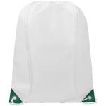Oriole Sportbeutel mit farbigen Ecken 5L Weiß/grün