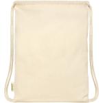 Orissa 100 g/m² GOTS organic cotton drawstring bag 5L Nature