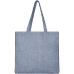 Pheebs 210 g/m² recycled gusset tote bag 13L Heather Blue
