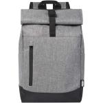 Libra 15.6" GRS recycled roll-up laptop backpack 12L Graphite