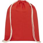 Oregon 140 g/m² cotton drawstring bag 5L Red