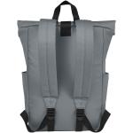 Byron 15.6" GRS RPET roll-top backpack 18L Light grey