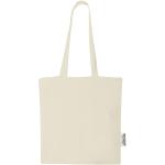 Madras 140 g/m2 GRS recycled cotton tote bag 7L Nature