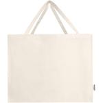 Odessa 220 g/m² Baumwoll Tragetasche aus GRS recycelter Baumwolle 40L Natur