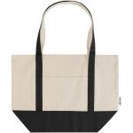 Sam 320 g/m² GRS recycled cotton tote bag, nature Nature,black