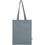 Madras Blend 140 g/m² Tragetasche aus GRS-recycelter Baumwolle 7L Grau