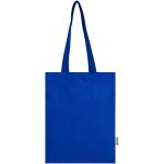 Madras Blend 140 g/m² Tragetasche aus GRS-recycelter Baumwolle 7L Royalblau