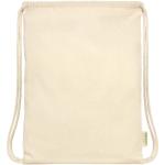 Odisha 100 g/m² OCS organic drawstring bag 5L Nature