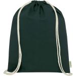 Odisha 140 g/m² OCS organic drawstring bag 5L Dark green