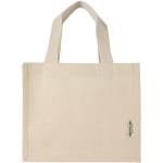Odessa 220 g/m² GRS recycled cotton mini gusset tote bag 9L Nature