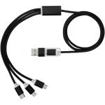 Versatile 5-in-1-Ladekabel Schwarz